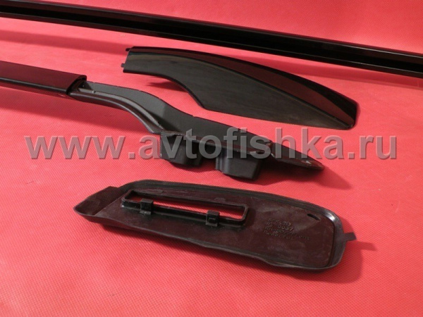 Toyota RAV4 (00-06) 5 дверн. рейлинги продольные на крышу, алюминиевые черные, комплект.