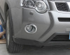 Nissan X-Trail T31 (2011-2015) хромированные накладки на противотуманные фары переднего бампера, комплект 2 шт. (1)