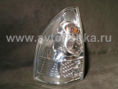 Toyota Land Cruiser Prado 120 (02-) задние светодиодные фонари хромированные, комплект 2 шт.