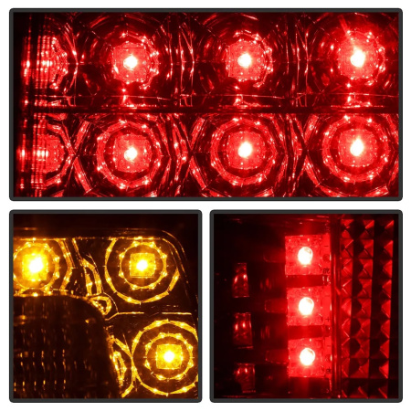 Porsche Cayenne (03-06) фонари задние светодиодные красно-тонированные, комплект 2 шт.