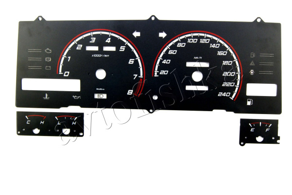 Toyota Corolla AE86 Levin светодиодные шкалы (циферблаты) на панель приборов - дизайн 2