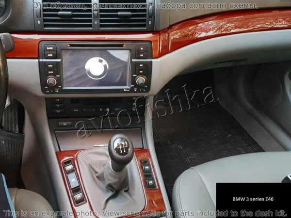 Декоративные накладки салона BMW 3 1999-2002 полный набор