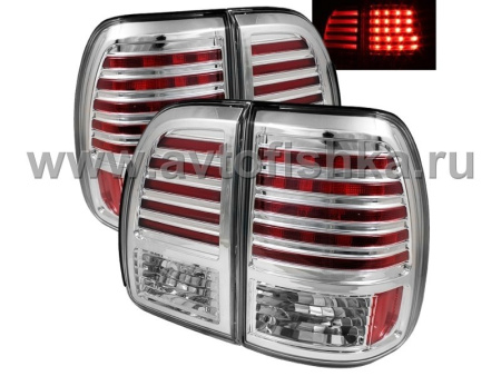 Lexus LX470 (1998-2002) фонари задние светодиодные хромированные, комплект лев.+прав.