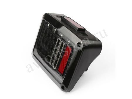 Jeep Wrangler (81-05) фонари задние черные, комплект 2 шт.