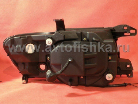 Mitsubishi Pajero 3 (2000-2006) фары передние линзовые хромированные со светящимися ободками и светодиодной подсветкой, комплект 2 шт.