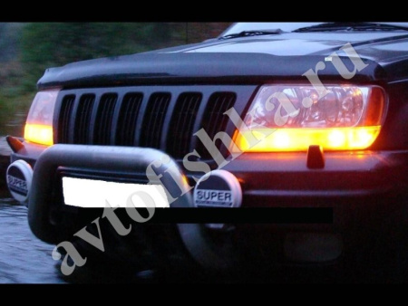Дефлектор капота темный Grand Cherokee 1999-2001