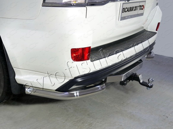 Toyota Land Cruiser (15–) Фаркоп (тягово-сцепное устройство)оцинкованный, надпись Excalibur, шар E)