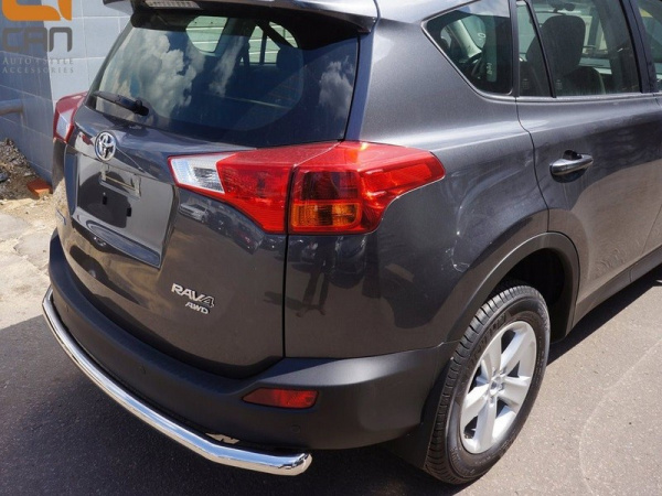 Toyota RAV4 (13–) Защита заднего бампера одинарная d 60 мм, нерж.