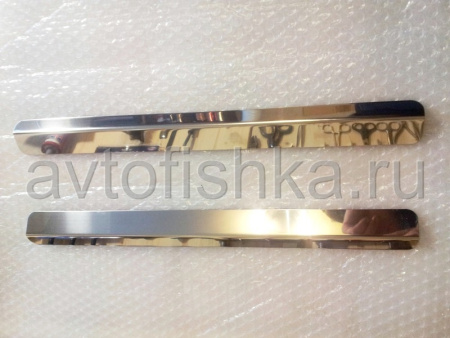 Mercedes Vito накладки на пороги дверных проемов, из нержавеющей стали с надписью Mercedes, комплект 4 шт.