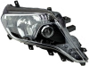 Toyota Land Cruiser Prado 150 (13-) фары передние линзованные черные со светодиодной подсветкой DRL, комплект 2 шт.