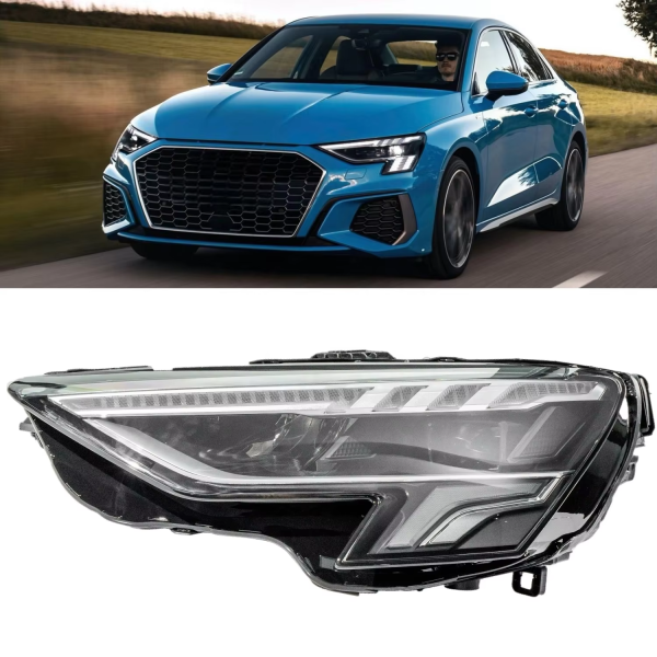 Передние фары для Audi A3 8Y (2021–2024), OEM 8YG941033A/8YG941034A — общий вид