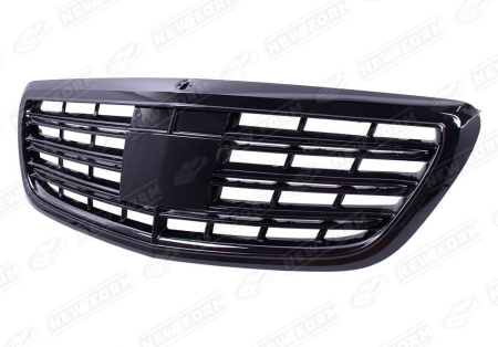 Mercedes-Benz S-Klasse W222 рестайлинг 2017 - 2020 Решетка радиатора AMG черный глянец