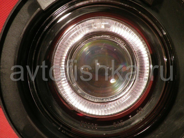 Ford Explorer (02-05) противотуманные линзовые фары со светящимися ободками, комплект 2 шт.