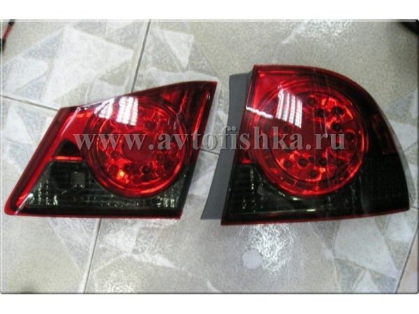 Honda Civic VIII (06-) фонари задние светодиодные красно-тонированные, комплект 2 шт.