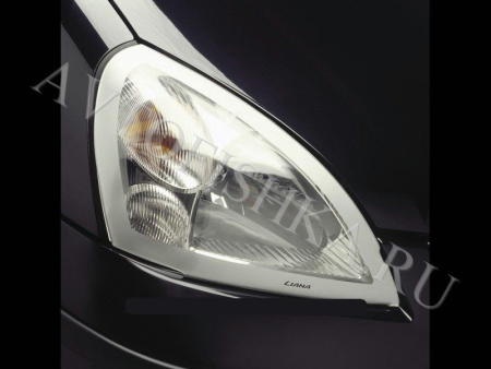 Защита передних фар прозрачная Suzuki Liana 2001-2010