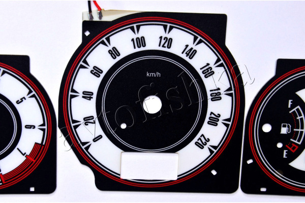 Nissan X-Trail светодиодные шкалы (циферблаты) на панель приборов