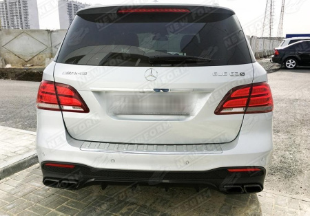 Mercedes-Benz GLE-Klasse W166 2015 - 2018 Насадки на глушитель 6.3 AMG черные