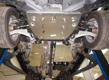 Honda Pilot (12–15) Защита днища, из 4 частей, алюминий (V-3,5)