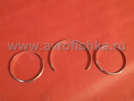 Mercedes W201 (82-93) 190 декоративные накладки комбинации приборов, кольца хромированные.