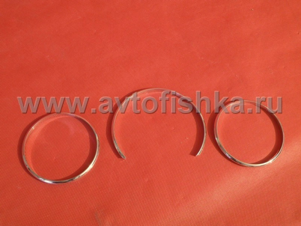 Mercedes W201 (82-93) 190 декоративные накладки комбинации приборов, кольца хромированные.