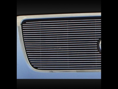 Ford Explorer (06-) верхняя решетка радиатора верхняя алюминиевая, горизонтальный дизайн.