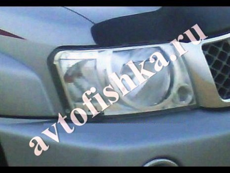 Защита передних фар прозрачная Nissan Patrol 2004-2010