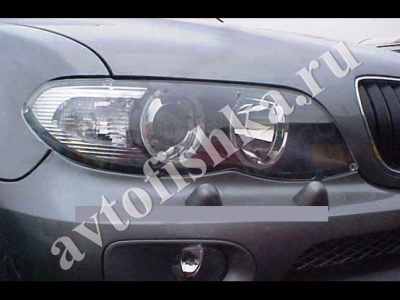 Защита передних фар карбон BMW X5 2001-2006