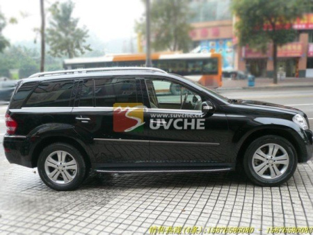 Mercedes-Benz GL (09-) боковые пороги, подножки, алюминиевые, AMG, комплект 2 шт.