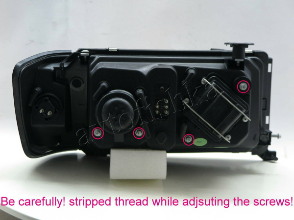 Mercedes E W124 (93-95) фары передние линзовые хромированные, с объединенными поворотниками, комплект 2 шт.