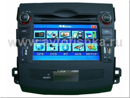 Mitsubishi Outlander XL автомагнитола, штатное головное устройство с GPS навигацией, nTray 7976