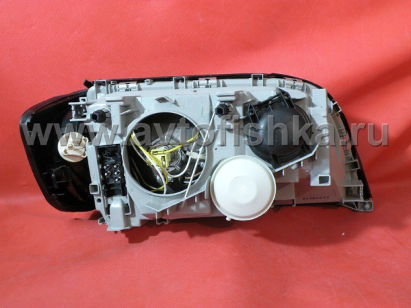 Mercedes S W140 (92-99) фары передние черные с поворотниками, комплект 2 шт.