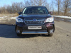 Subaru Forester (13–) Защита передняя (овальная короткая) 75х42 мм