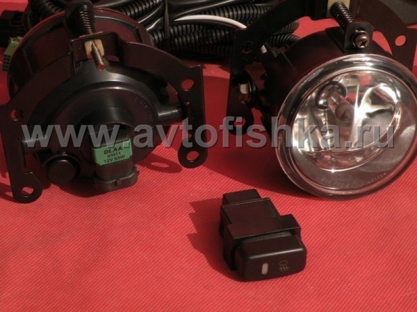 Mitsubishi L200 Triton (09-) фары передние противотуманные, полный установочный комплект.