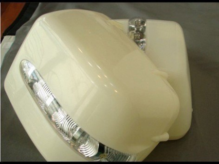 Mercedes G-class W463 (90-02) корпуса боковых зеркал со светодиодными поворотниками черные, комплект 2 шт.