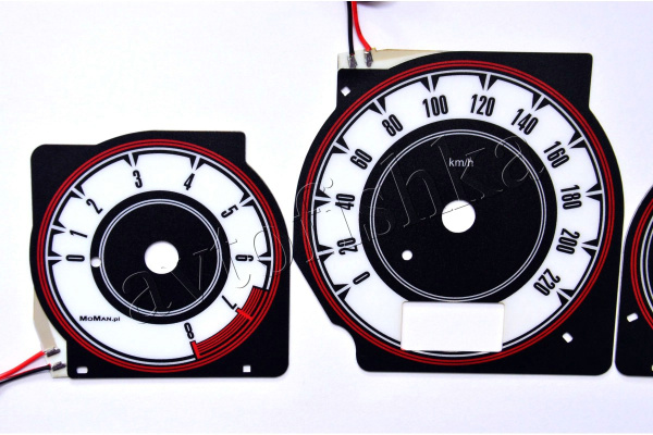 Nissan X-Trail светодиодные шкалы (циферблаты) на панель приборов