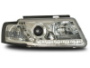 Volkswagen Passat B5 (97-00) фары передние линзовые хромированные, со светодиодной подсветкой, комплект 2 шт.