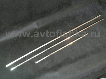 Toyota Highlander, Kluger молдинги кромки окон из полированной нержавеющей стали, комплект 4 шт.