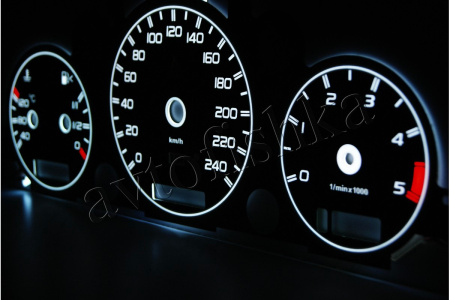 Mercedes ML W163 светодиодные шкалы (циферблаты) на панель приборов