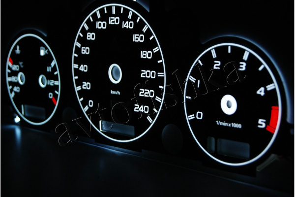 Mercedes ML W163 светодиодные шкалы (циферблаты) на панель приборов