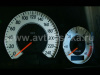 Mercedes W209 CLK после 2002 г. светящиеся шкалы приборов - накладки на циферблаты панели приборов, дизайн № 2