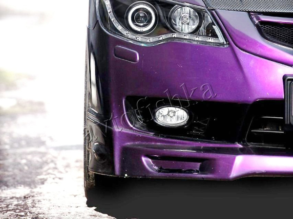 Honda Civic 4D 8 (09 – 12) юбка переднего бампера "MUGEN Style"