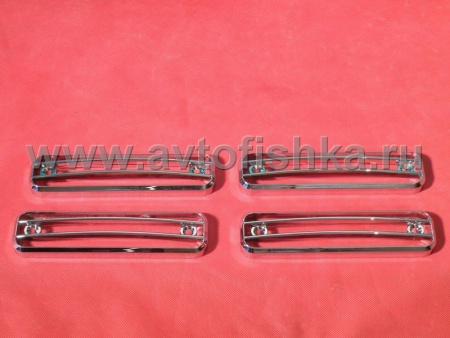 Hummer H2 (02-08) хромированные накладки боковых габаритных фонарей, комплект 4 шт.
