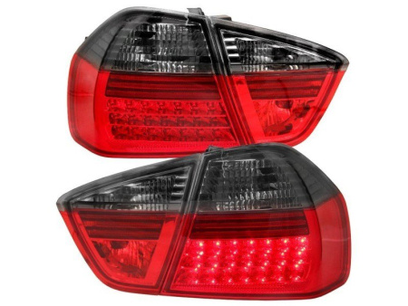 BMW 3 E90 (05-) фонари задние светодиодные красно-тонированные, комплект 2 шт.