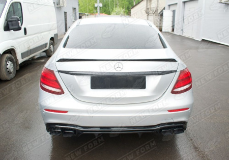Mercedes-Benz C-Klasse W205 2014 - 2018 Диффузор заднего бампера 6.3S AMG с черными насадками