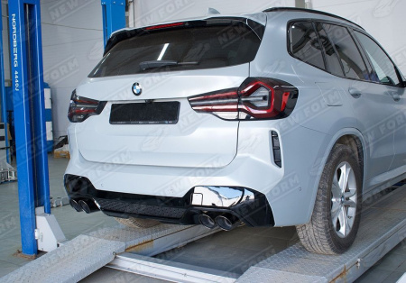 BMW X3 G01 рестайлинг 2021 - н.в. Диффузор заднего бампера M