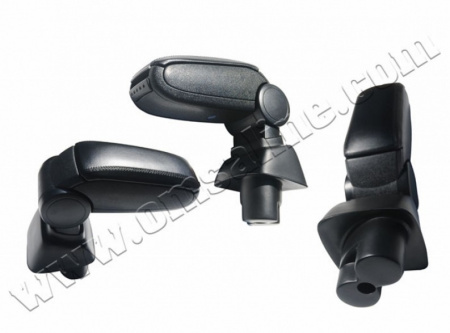 Ford Connect (03–09) Подлокотник с боксом, чёрный (Abs - кожзам.)