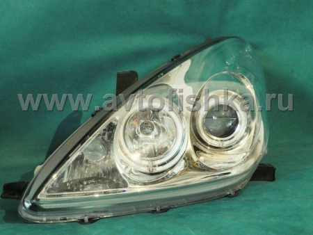 Lexus ES300-350 (01-06) фары передние линзовые хромированные, со светящимися ободками, комплект 2 шт.