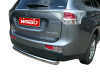 Mitsubishi Outlander (2012-) защита заднего бампера из нержавеющей стали, труба 60mm