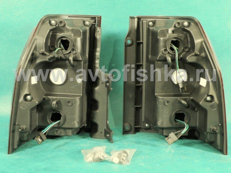 Mitsubishi Pajero 4 (2006-) фонари задние светодиодные красно-тонированные, комплект 2 шт.