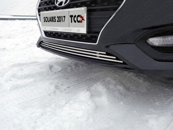 Hyundai Solaris (17–) Решетка радиатора нижняя 12 мм, седан